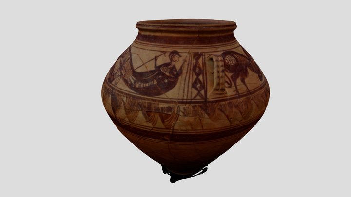 Vaso del ciclo de la Vida y de la Muerte 3D Model