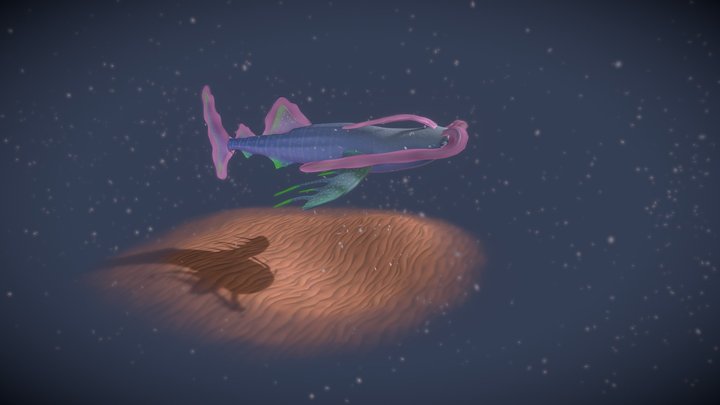 Luxorea (Fantasy Whale Shark) (Swim animation) 3D Model