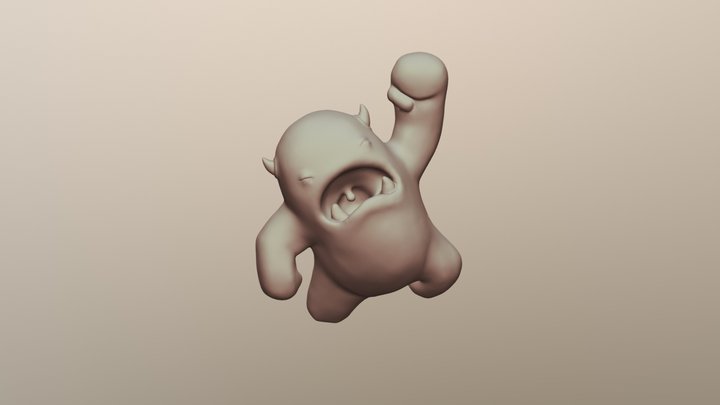 Melvin Sculpt CG Cookie Exercise 3D Model