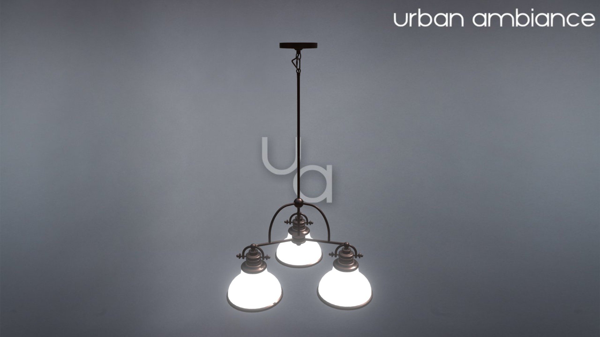 UQL2332 Industrial Chandelier, 15.5