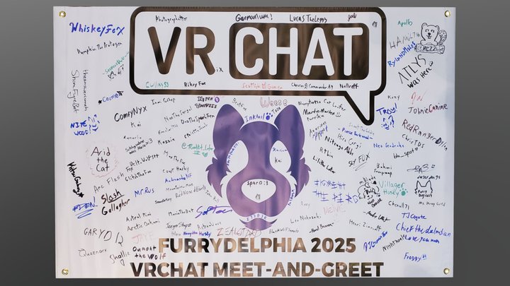 VRChat Banner (Furrydelphia 2025) 3D Model