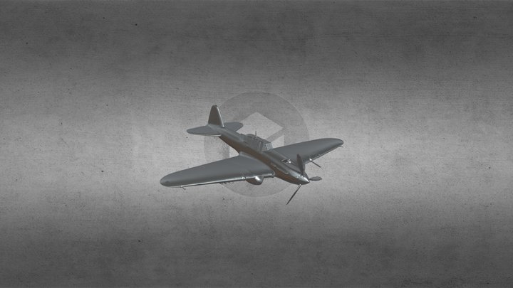 Советский штурмовик Ил-2 3D Model