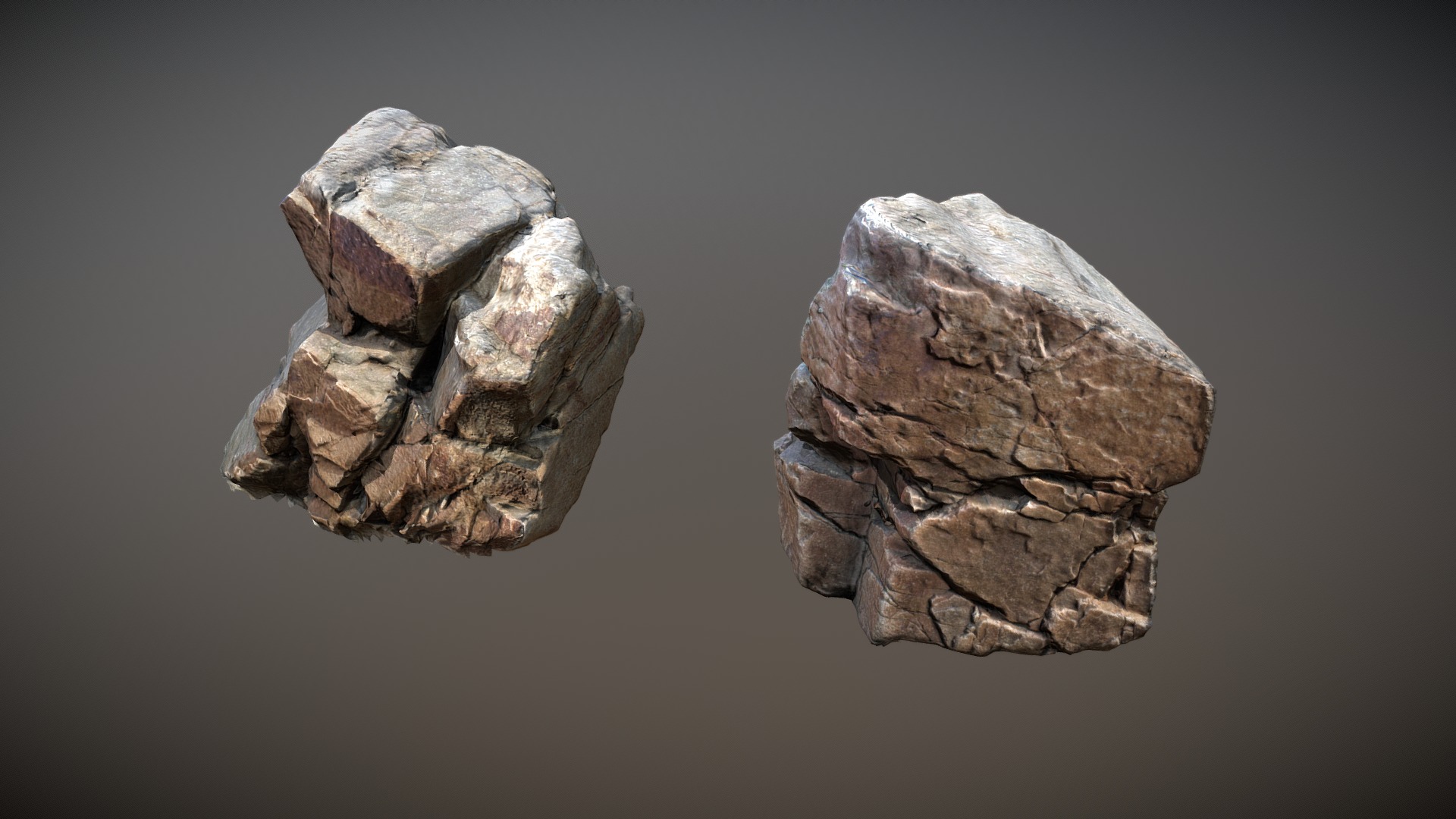 3D model Nature Stone 010 - This is a 3D model of the Nature Stone 010. The 3D model is about a stack of rocks.