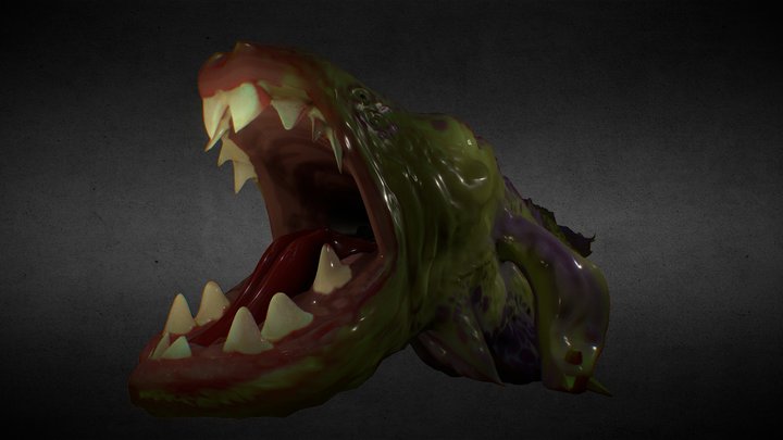 Monstro Comedor de Azeitona 3D Model
