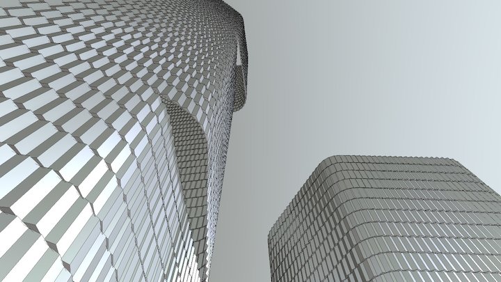 Deutche Bank competition. 3XN Architects 3D Model