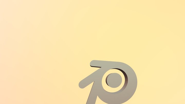 Blender Logo 3D 3D Model