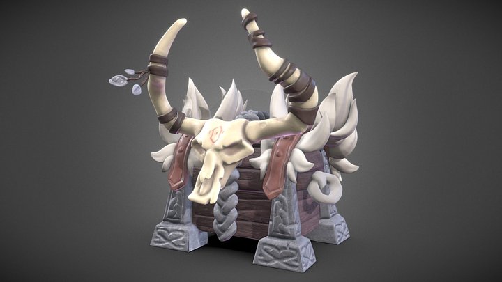 Viking Chest 3D Model