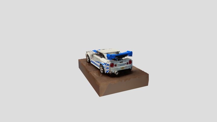 Lego GTR Skyline R34 demo 3D Model