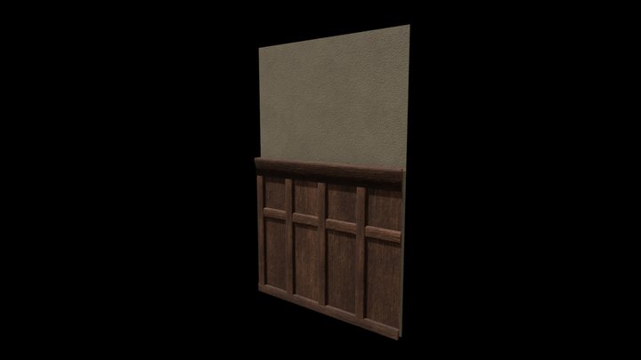 Living Room Wall 3D Model