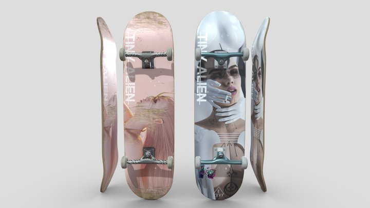 Skateboard Complete 3D Model