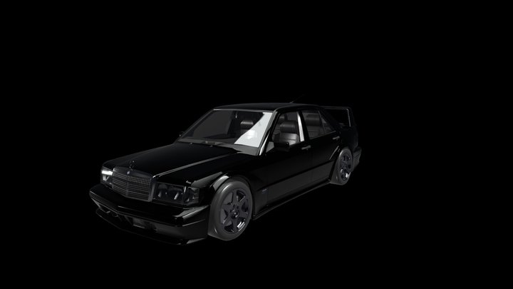 1992 Mercedes-Benz 190E 2.5 16 EVO II – Modello 3D gratuito STL
