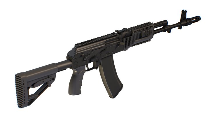 Kalashnikov Assault Rifle AK-300 Gun AKs AKM 3D Model
