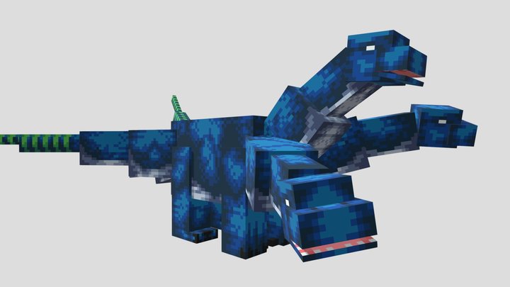 Three Headed Sauropod 3D Model