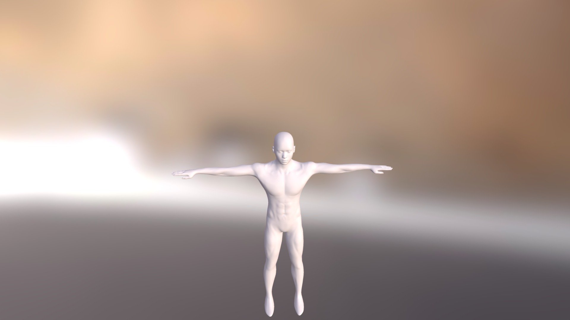 base mesh---man t-pose 3D Model in Man 3DExport