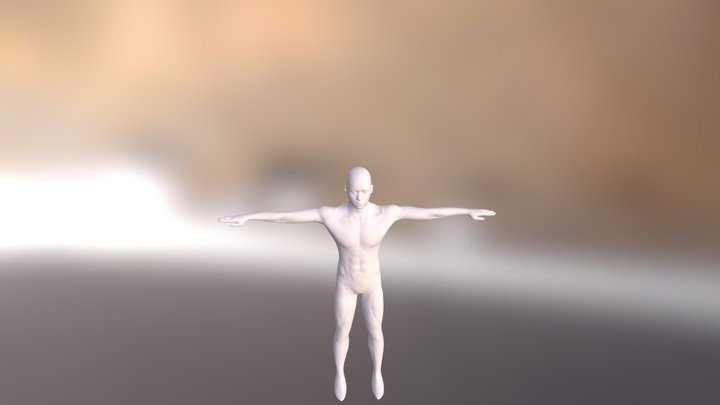Male Base Mesh(T-Pose) 3D Model