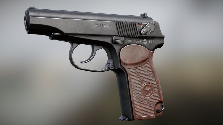 Makarov pistol 3D Model