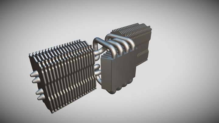 CPU Cooler 3D Model