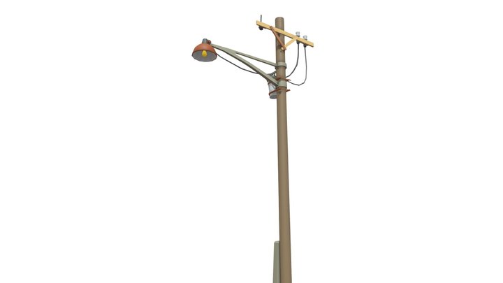 Hello Neighbor 3 Prototype 2-3 light pole 3D Model