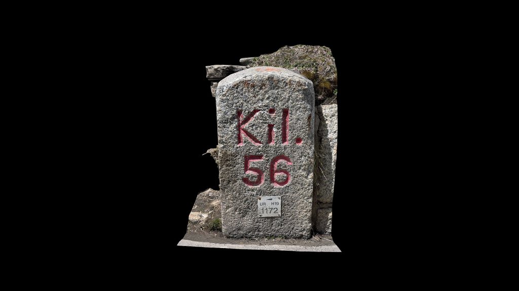 Milestone Furkapass Km 56 von Altdorf