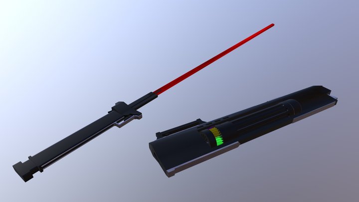 RWBY - Raven's Sword and Sheath 3D Model