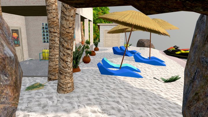 DAE Diorama - By The Ocean 3D Model
