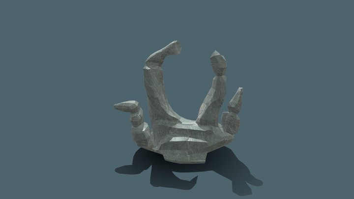 Textured Fishbowl Arch Ruins Decoration 3D Model