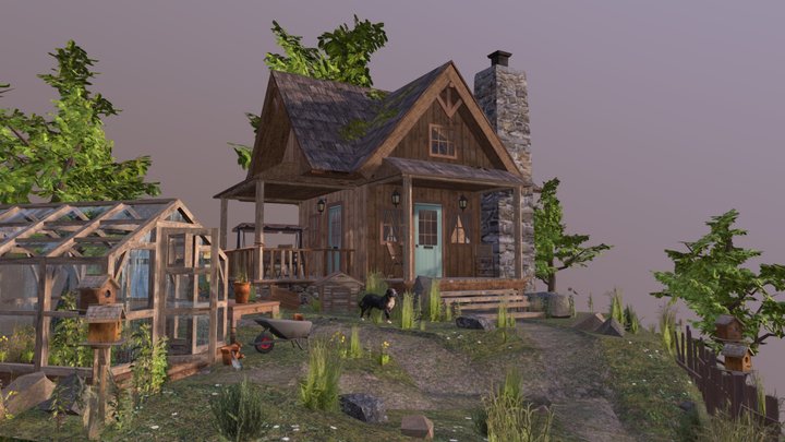 DAE Diorama - Grandma's house 3D Model