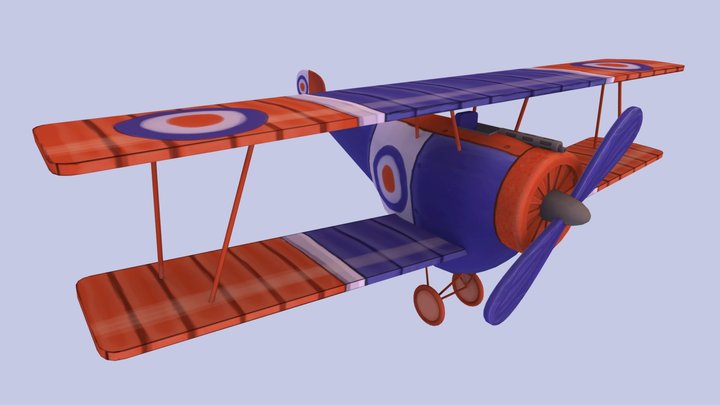 De Backer Kobe Game Art Plane 3D Model