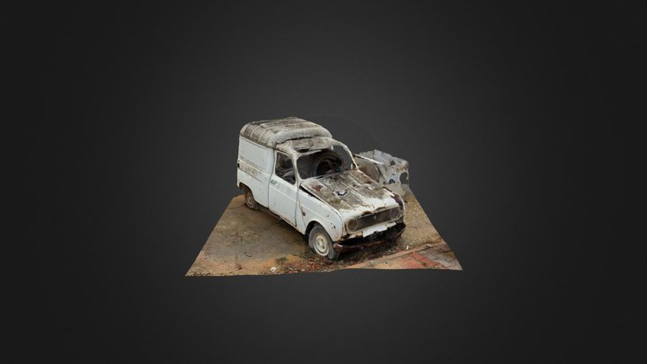 Old rubbish car Tu 3D Model