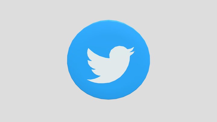 3d Logo Twitter