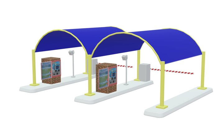 Payment Booth 3D Model
