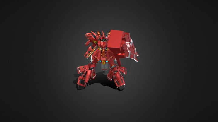 SAZABI MSN-04 Gundam 3D Model