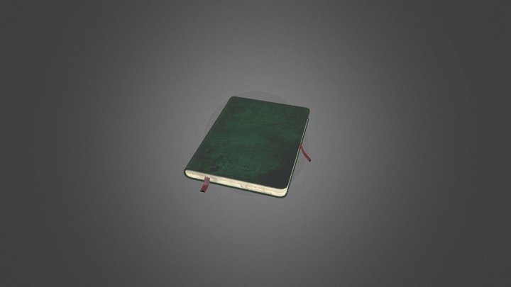 Old diary book 3D Model