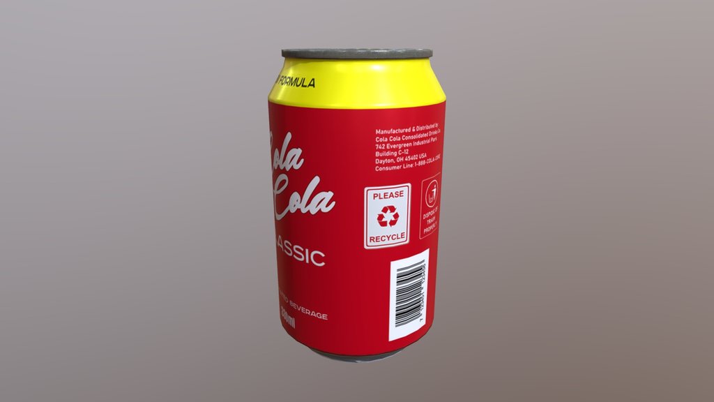 330ml Soda Can - Game Ready