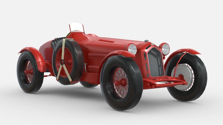 Alfa Romeo C8 Monza 1931 3D Model