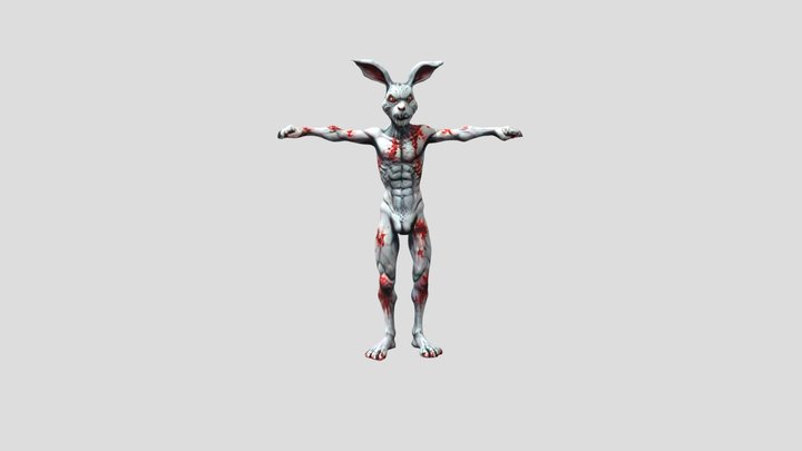 Zombie Rabbit 3D Model