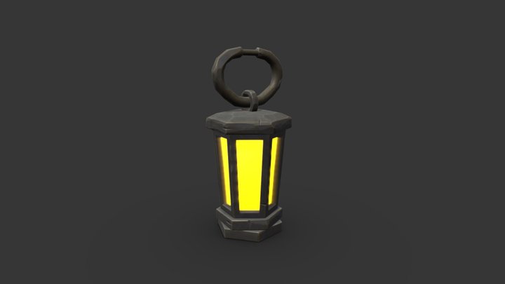 3D model Old Lamp Kerosene - 5 Texture Sets - PBR - Game Ready VR / AR /  low-poly