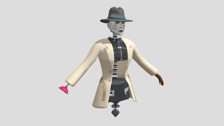 Espion-Action! Agent 404 Character Model 3D Model