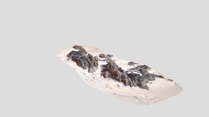 Stone Beach 3D Model
