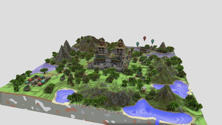 Prison Warzone by Matilaina 3D Model