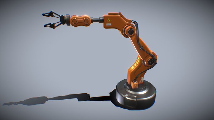 Industrial Mechanical Arm 3D Model