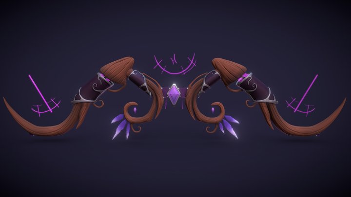DS - A Nightborne's Bow 3D Model
