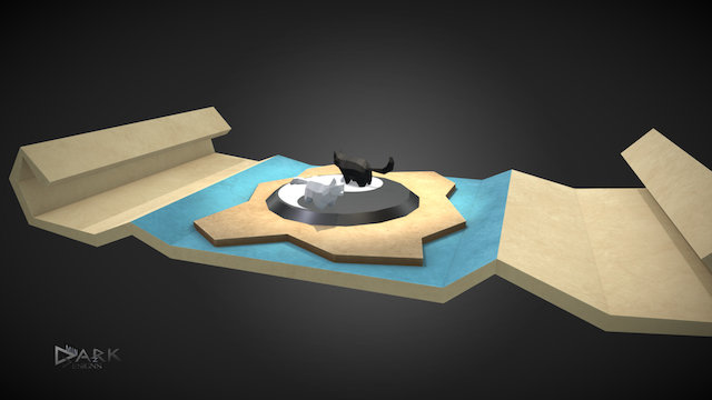 The Ying Yang Lowpoly Catscroll – Modèle 3D gratuit STL
