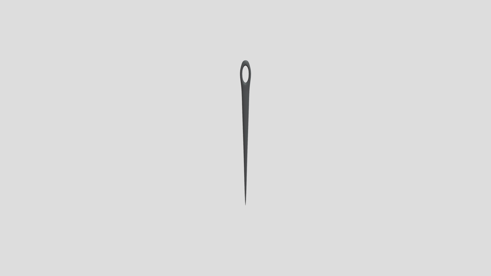 3D model Needle - This is a 3D model of the Needle. The 3D model is about shape.