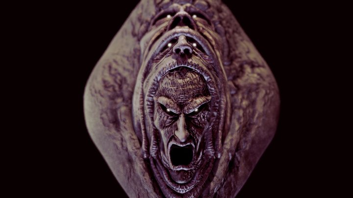 Elder Centipede - face 3D Model