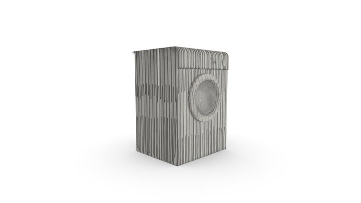 Wasmachine - White - duplicated version 3D Model
