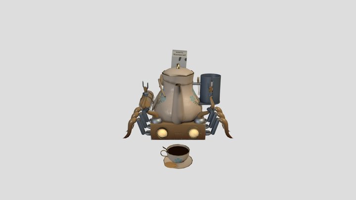 WIP: Robuddy - Game Art 2 Assignment 3D Model