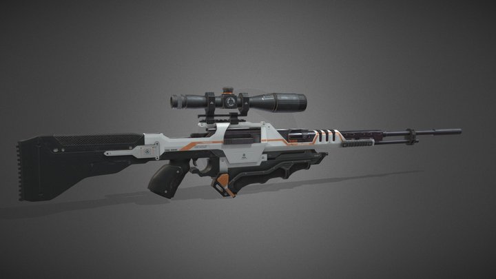 DXMD Sniper Rifle 3D Model