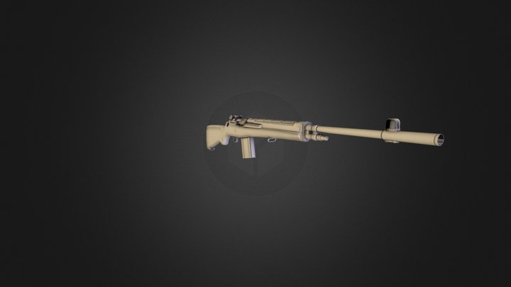 Full Rifle 3D Model