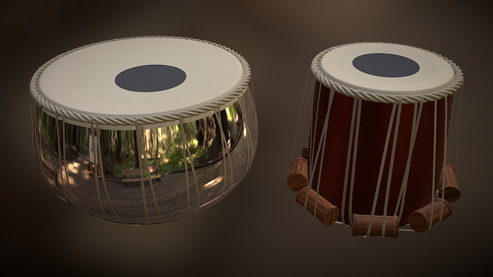 tabla drums 3D Model
